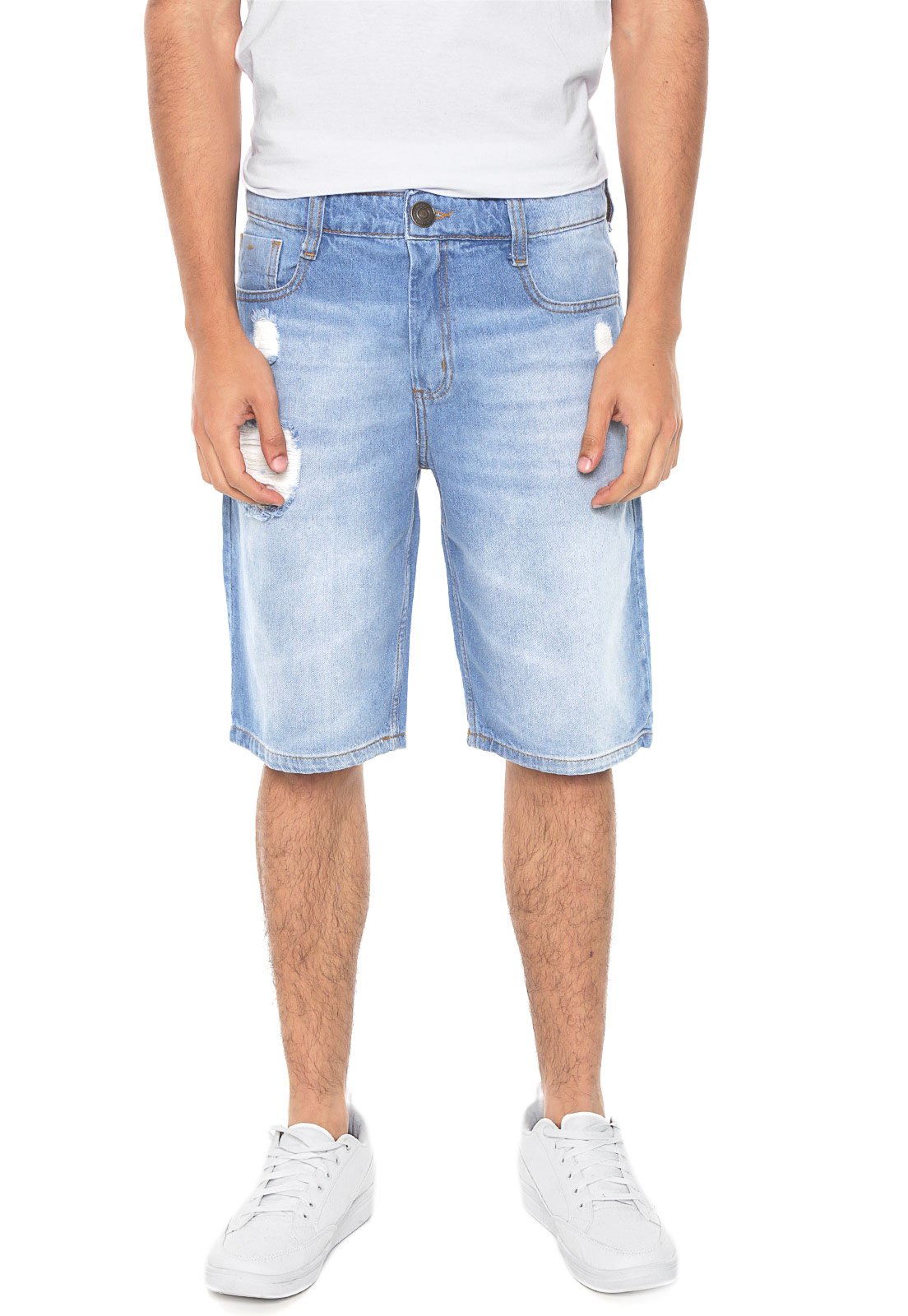 bermuda jeans masculina hering