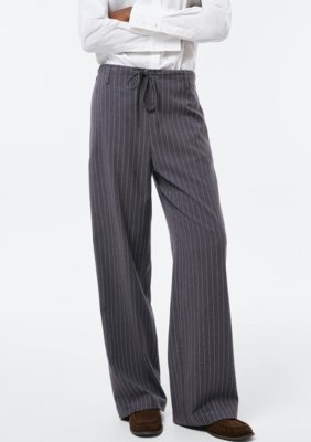 Calça Feminina Risca De Giz Fio Tinto Hering
