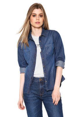 Camisa jeans store feminina da hering