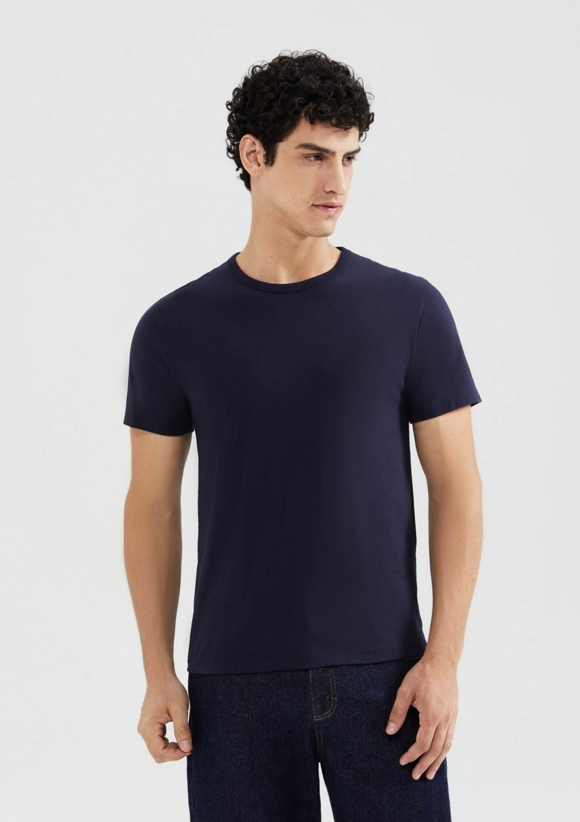 Kit 5 Camisetas Masculinas Básicas Slim