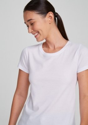 Kit Com 2 Camisetas Femininas Básicas