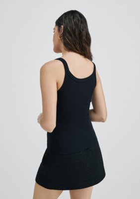 Kit Com 2 Regatas Básicas Femininas Slim Em Ribana Canelada