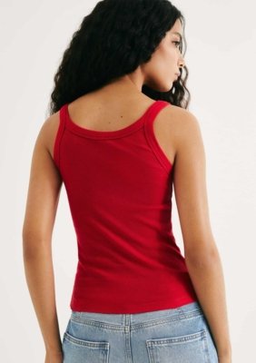 Regata Básica Feminina Slim Rib