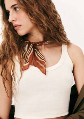 Regata Feminina Cropped Em Ribana Hering