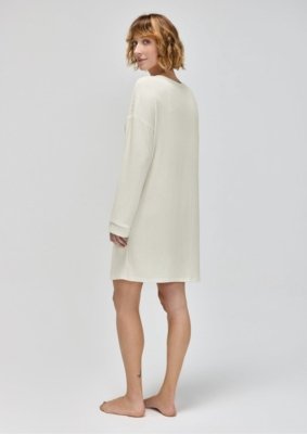 Robe Manga Longa Em Tricô
