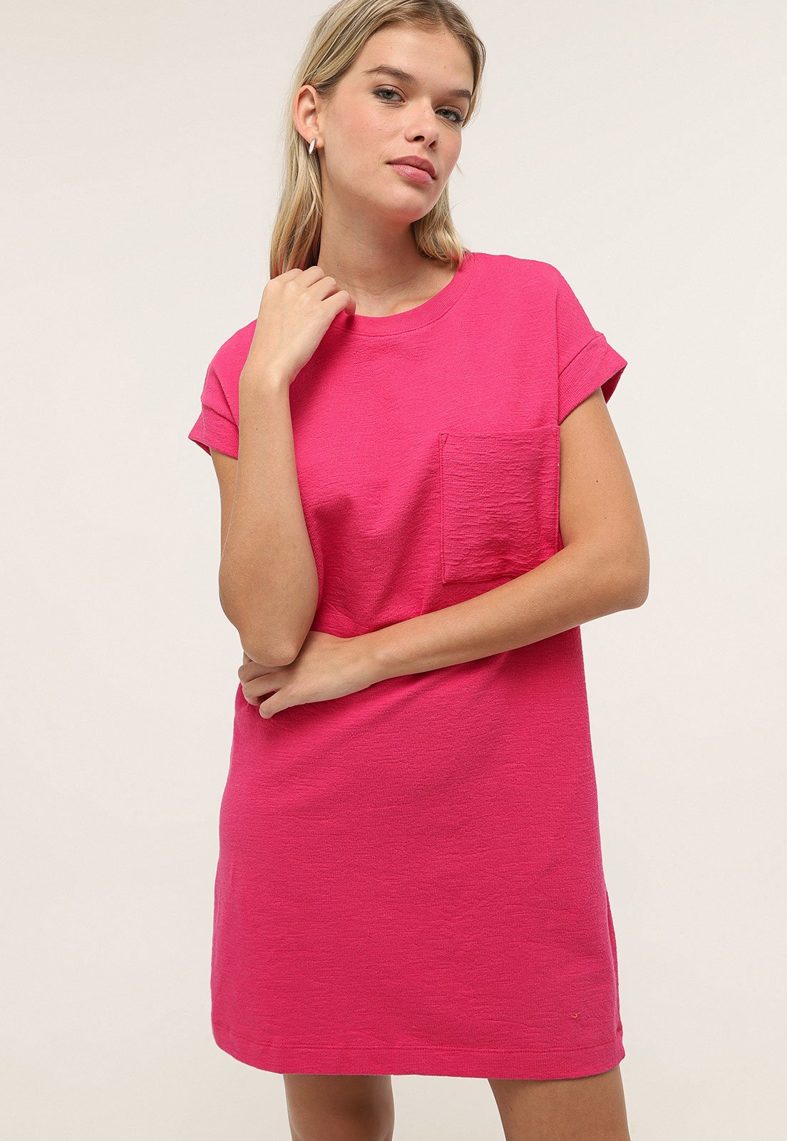 Vestidos Feminino Hering Rosa - Compre Já