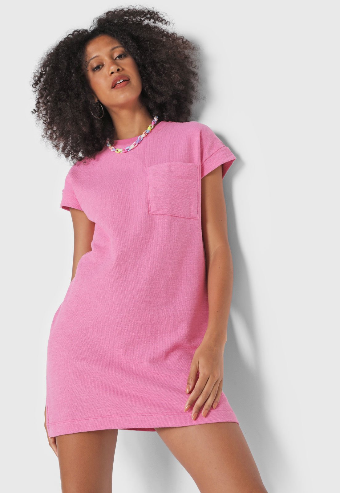 Vestidos Feminino Hering Rosa - Compre Já