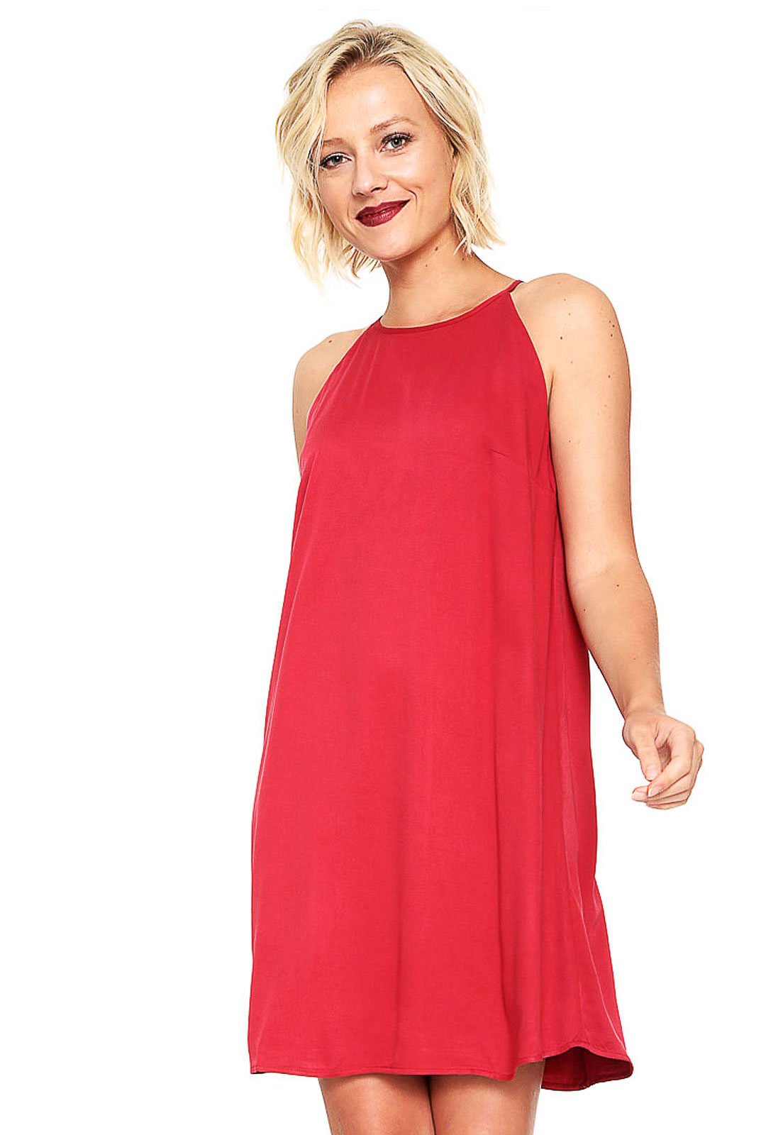 hering vestido vermelho