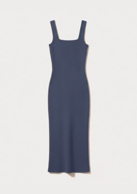 Vestido Midi Em Ribana Canelada Hering
