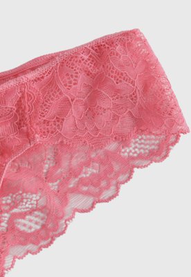 Calcinha Feminina Hope Biquíni Renda Rosa