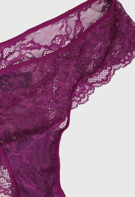 Calcinha Hope Biquíni Renda Rosa