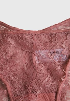 Calcinha Hope Biquíni Renda Rosa