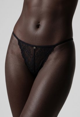Calcinha Hope String Fio Dental Renda Preta