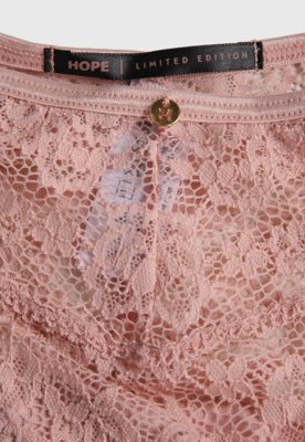 Calcinha Hope Tanga Renda Rosa