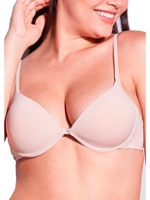 Kit com 2 Sutiãs com Aro e Bojo Push Up Hope 2384 Taça B Rosa
