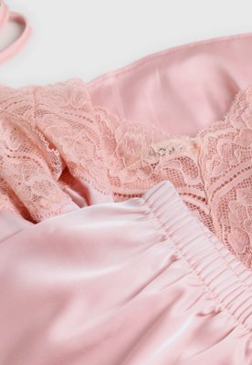 Short-doll Feminino Hope Detalhe em Renda Rosa