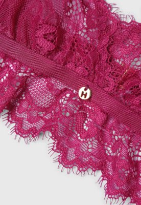 Sutiã Feminino Hope Triângulo Sem Bojo Renda Rosa