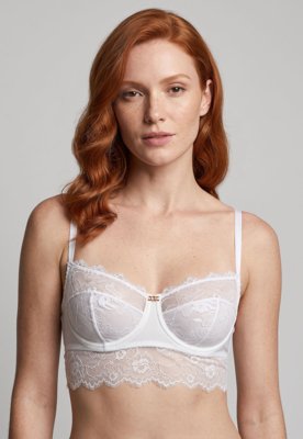 Sutiã Hope Balconet Renda Microfibra Branco
