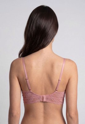 Sutiã Hope Triângulo Corselet Renda Rosa