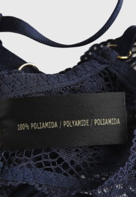 Sutiã Hope Triângulo Renda Azul Marinho