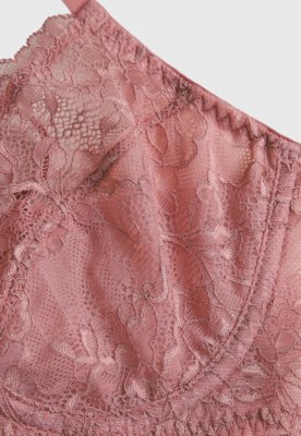 Sutiã Meia Taça Hope Renda Rosa