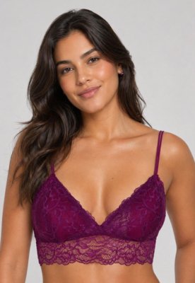 Sutiã Top Hope Renda Roxo