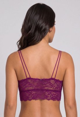 Sutiã Top Hope Renda Roxo