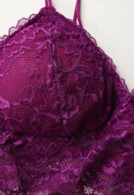 Sutiã Top Hope Renda Roxo