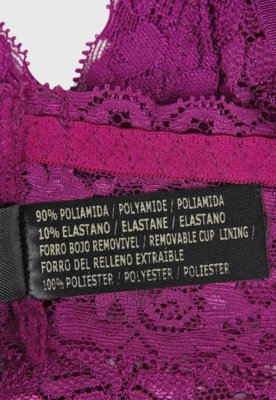 Sutiã Top Hope Triangular Renda Roxo