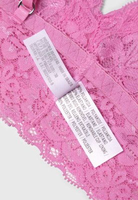 Sutiã Top Triângulo Hope Renda Bojo Removível Rosa