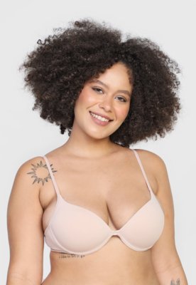 Sutiã Hope Push-Up Liso Nude Menor preço em Sutiã Hope Push-Up Liso Nude