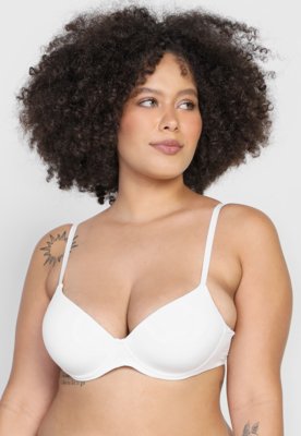 Sutiã Hope Touch Meia-Taça Push-up Branco Menor preço em Sutiã Hope Touch Meia-Taça Push-up Branco
