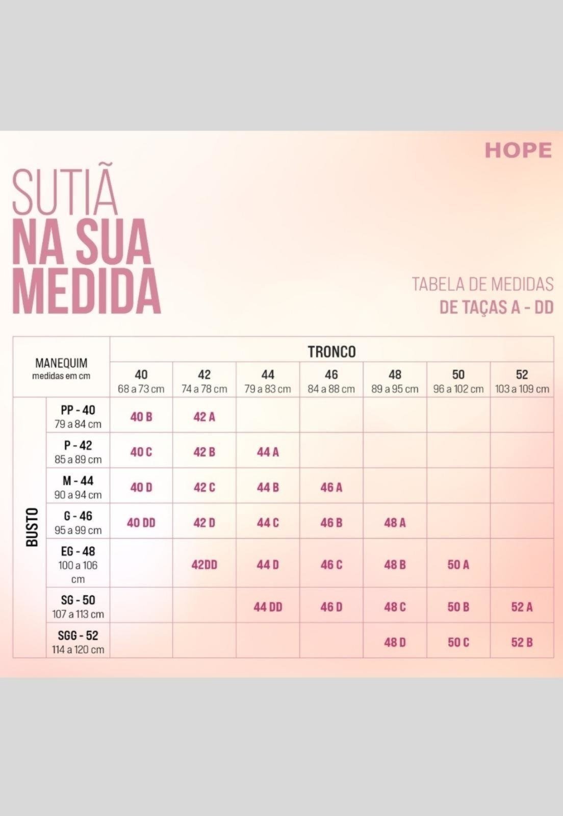 Sutiã aderente, da Hope
