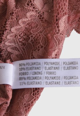 Top Triângulo Hope Renda Rosa