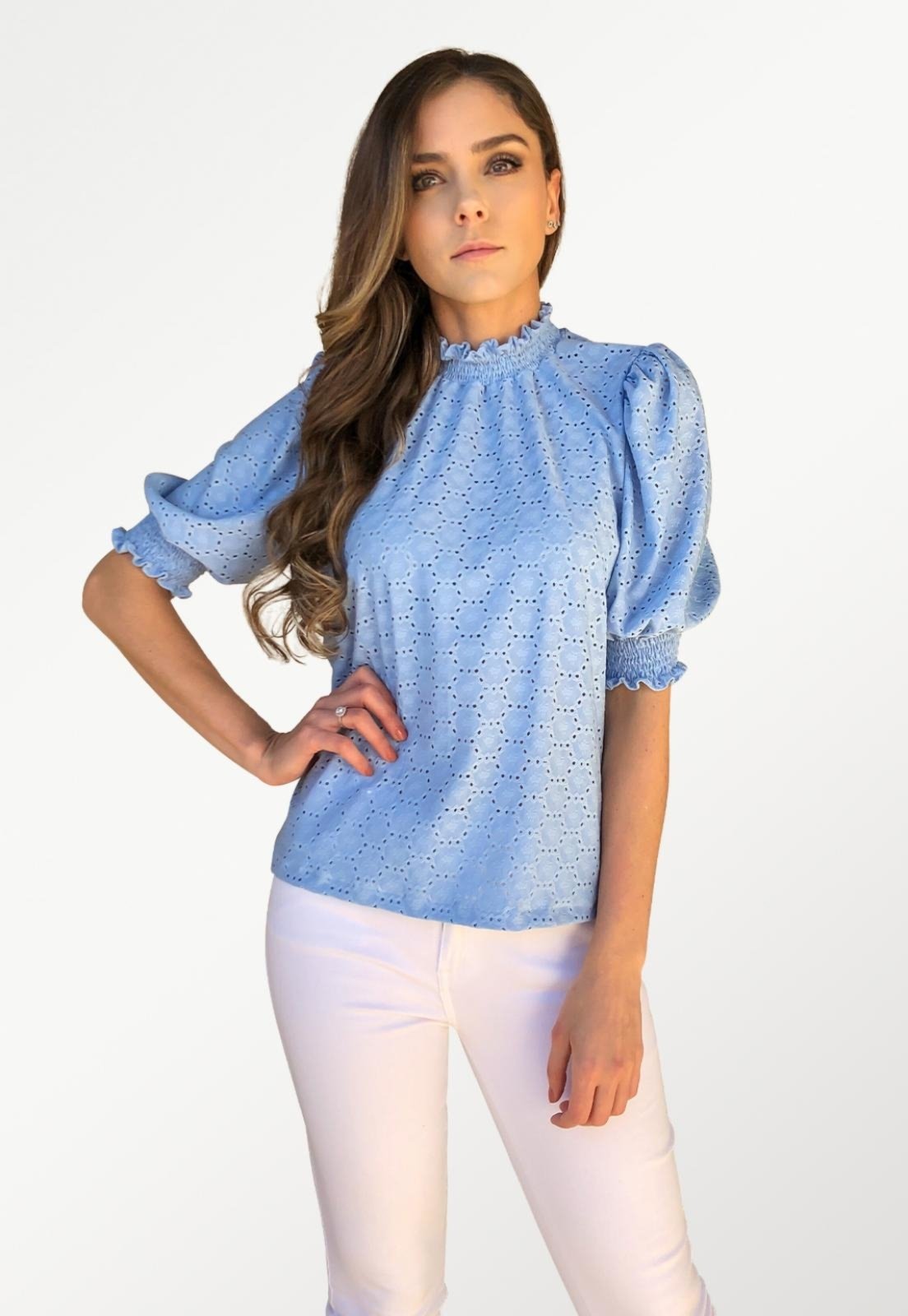 blusa laise azul