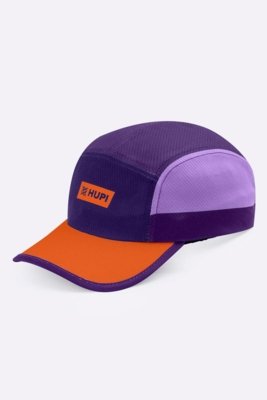 Boné para Corrida HUPI Run Fast Roxo e Laranja Roxo