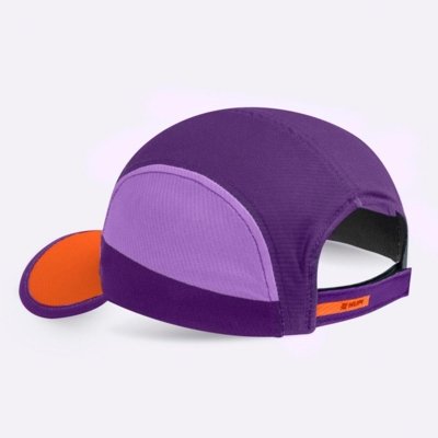 Boné para Corrida HUPI Run Fast Roxo e Laranja Roxo