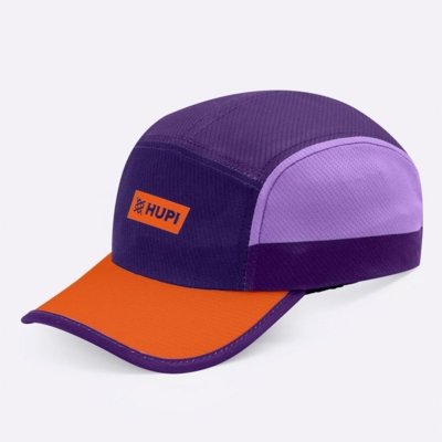 Boné para Corrida HUPI Run Fast Roxo e Laranja Roxo