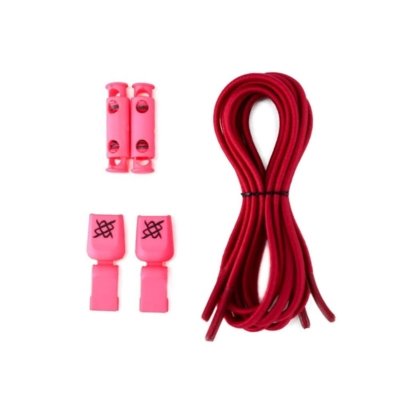 Cadarço Elástico HUPI LACES Rosa Liso Rosa