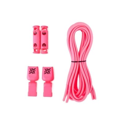 Cadarço Elástico HUPI LACES Rosa Neon LISO Rosa