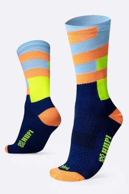 Meia HUPI Split Azul e Laranja Azul