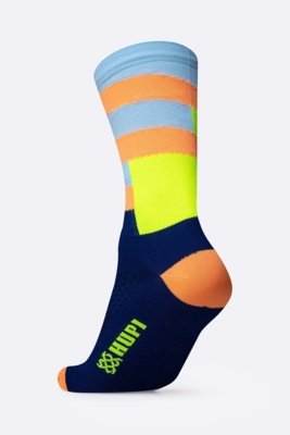 Meia HUPI Split Azul e Laranja Azul