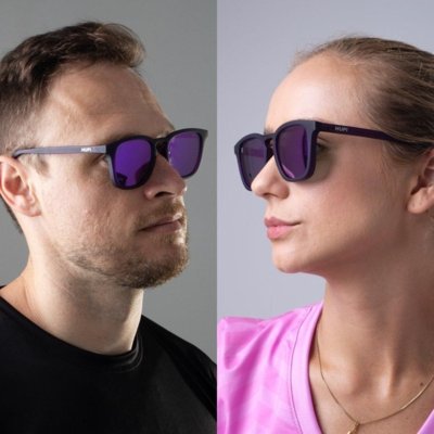 Óculos HUPI Rookie Cristal Roxo Lente Roxo Espelhado Roxo
