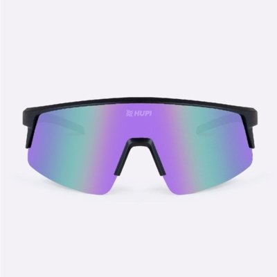 Óculos HUPI Sprint Preto e Roxo Lente Roxo Espelhado Roxo