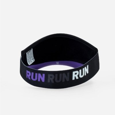 Viseira HUPI Run Loop Preto e Roxo Roxo