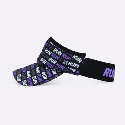 Viseira HUPI Run Loop Preto e Roxo Roxo