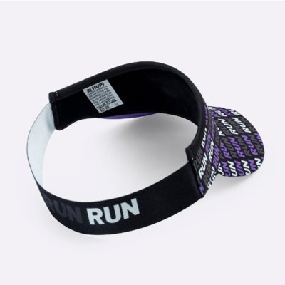 Viseira HUPI Run Loop Preto e Roxo Roxo