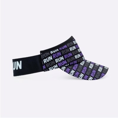 Viseira HUPI Run Loop Preto e Roxo Roxo