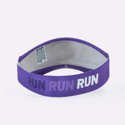 Viseira HUPI Run Loop Roxo e Branco Roxo