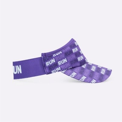 Viseira HUPI Run Loop Roxo e Branco Roxo
